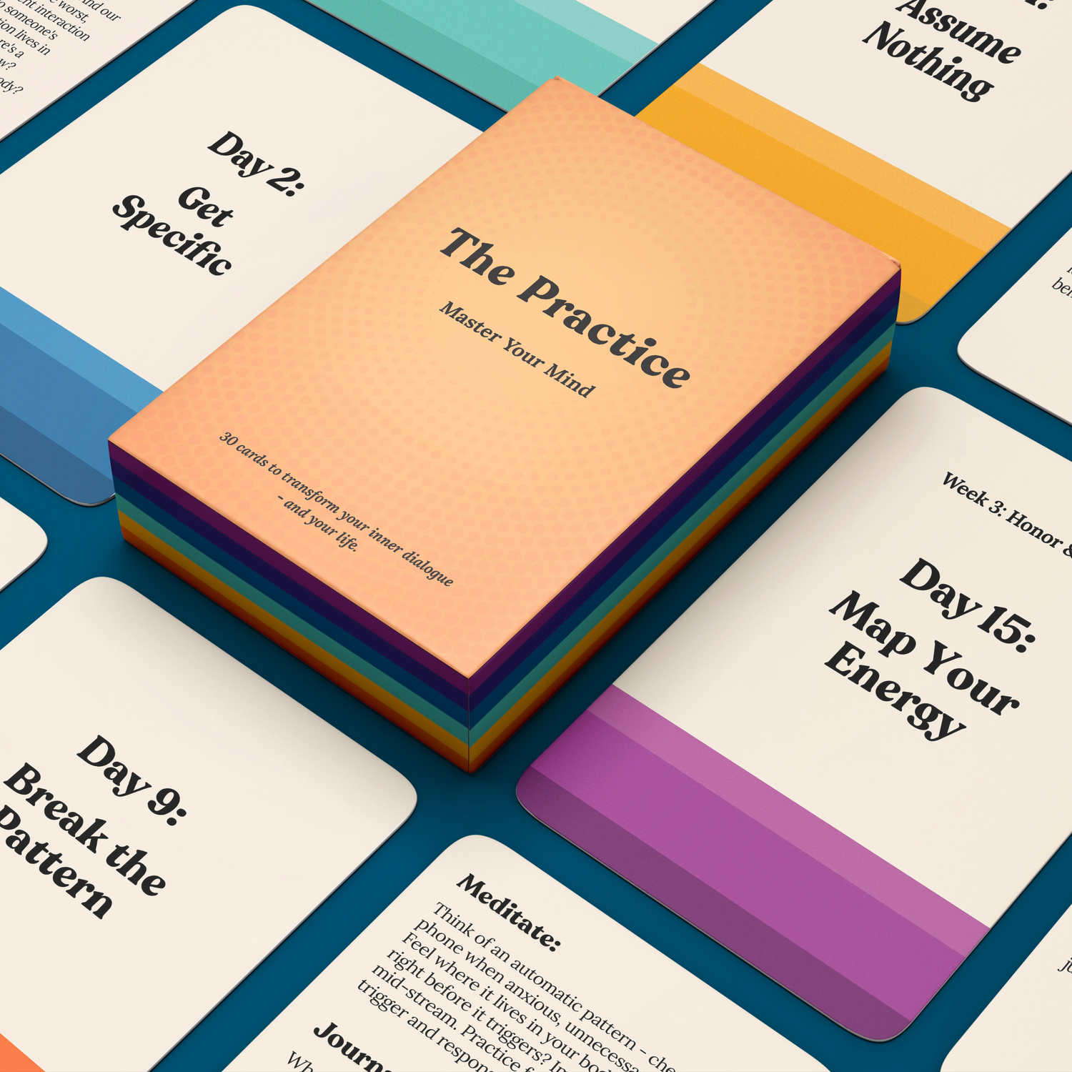 The Practice, a deck of 30 somatic practice cards